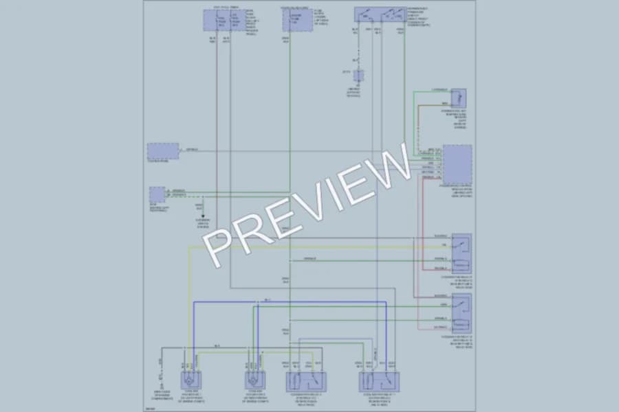 2007 Mazda 6 Cooling Fan wiring diagram preview