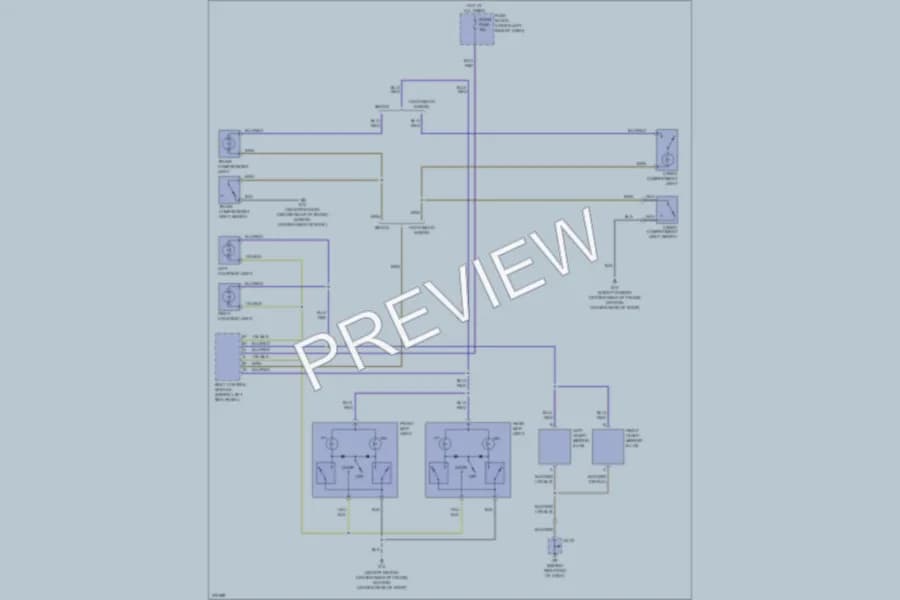 2007 Mazda 6 Interior Lights wiring diagram preview