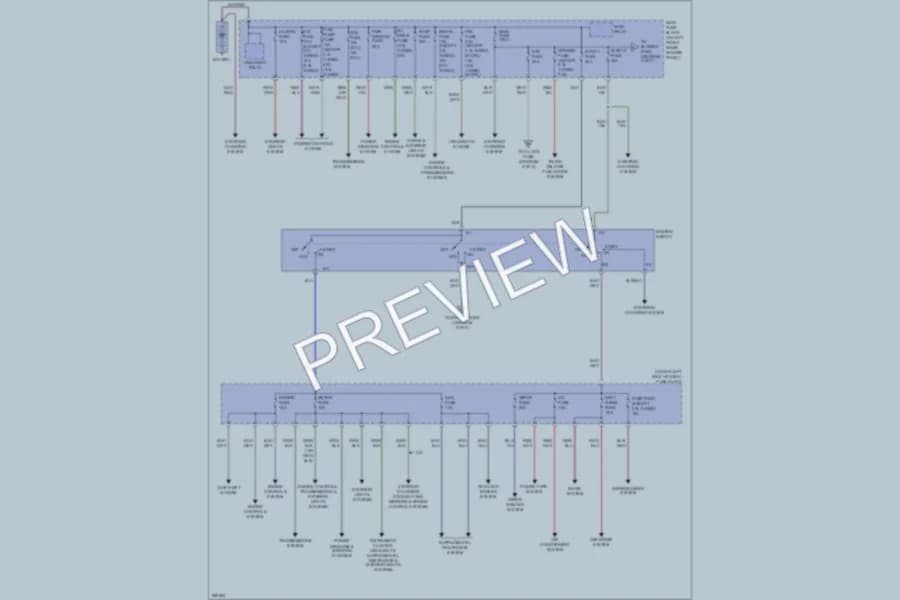 2007 Mazda 6 Power Distribution wiring diagram preview