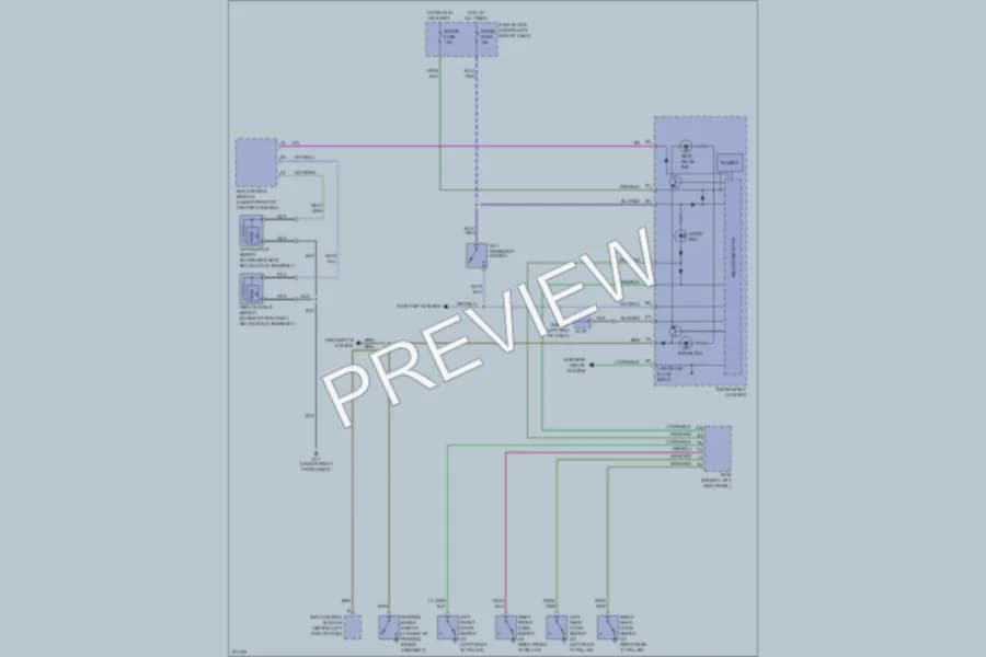 2007 Mazda 6 Warning Systems wiring diagram preview