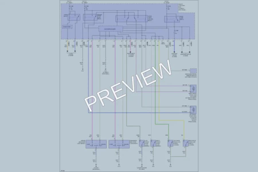 2007 Mazda B2300 Power Door Locks wiring diagram preview
