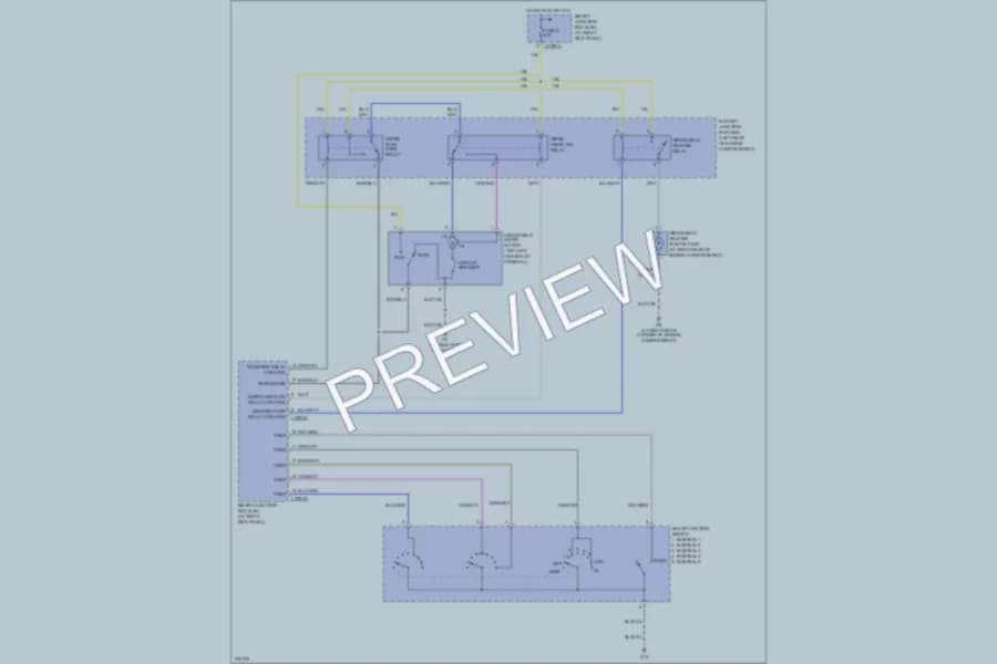 2007 Mazda B2300 Wiper Washer wiring diagram preview