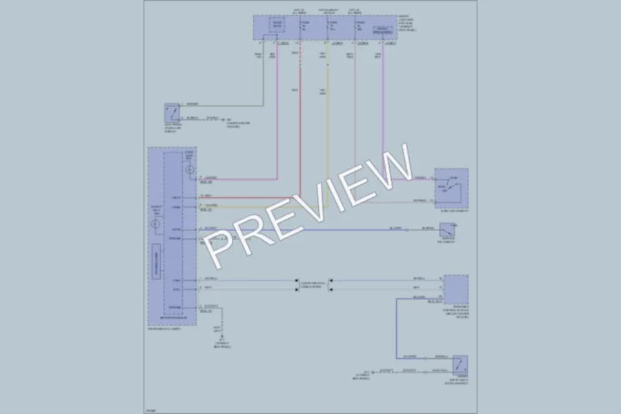 2007 Mazda B3000 Warning Systems wiring diagram preview