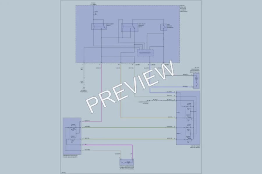 2007 Mazda B4000 Power Windows wiring diagram preview