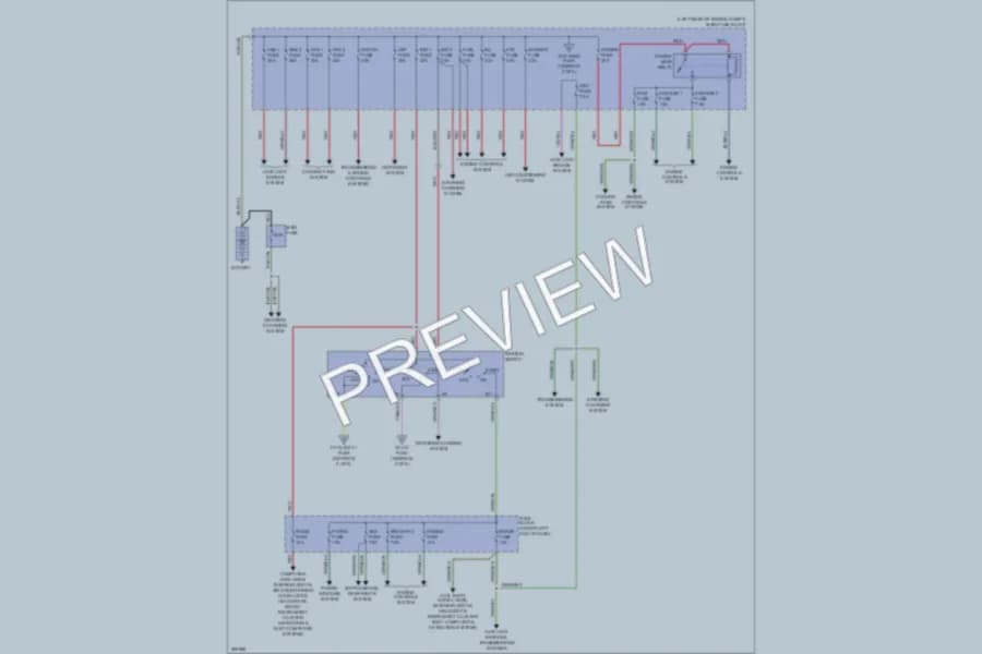 2007 Mazda CX7 Power Distribution wiring diagram preview