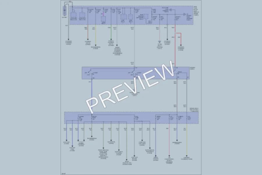 2007 Mazda CX9 Power Distribution wiring diagram preview