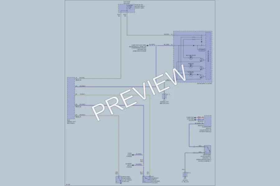 2007 Mazda CX9 Warning Systems wiring diagram preview