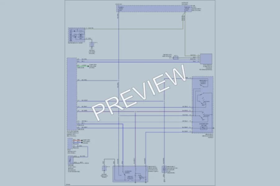 2007 Mazda CX9 Wiper Washer wiring diagram preview