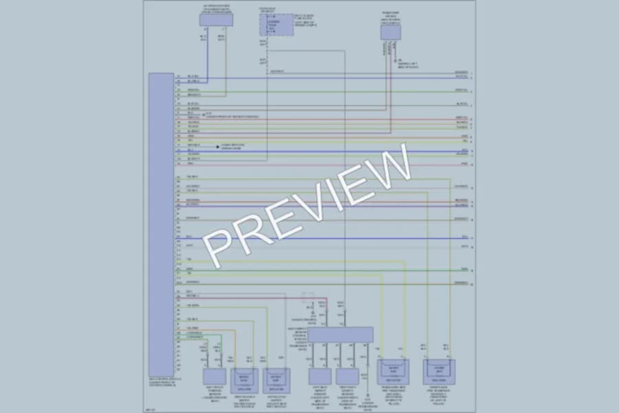 2007 Mazda MX5Miata Supplemental Restraints wiring diagram preview