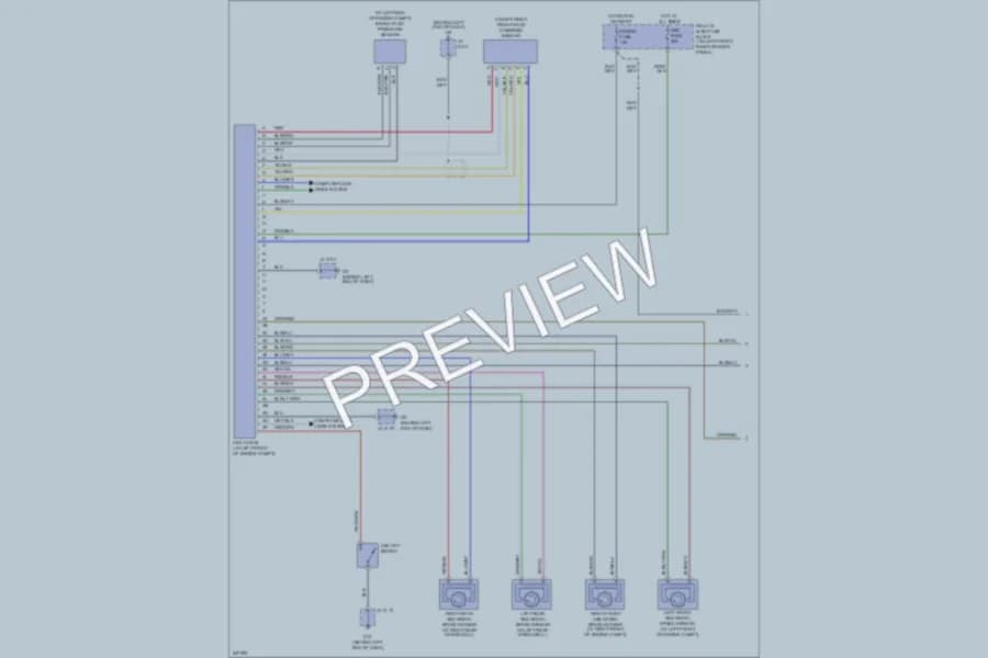 2007 Mazda RX8 Anti Lock Brakes wiring diagram preview