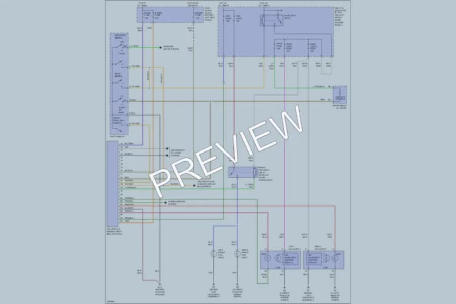 2007 Mazda RX8 Headlights wiring diagram preview