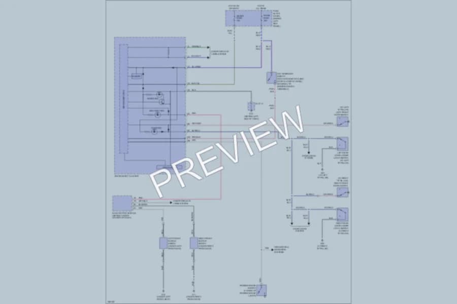 2007 Mazda RX8 Warning Systems wiring diagram preview