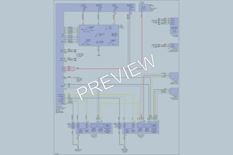 2007 MercedesBenz C280 Headlights wiring diagram preview