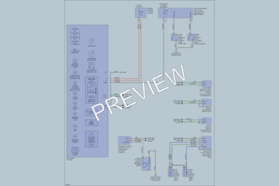 2007 MercedesBenz C350 Instrument Cluster wiring diagram preview