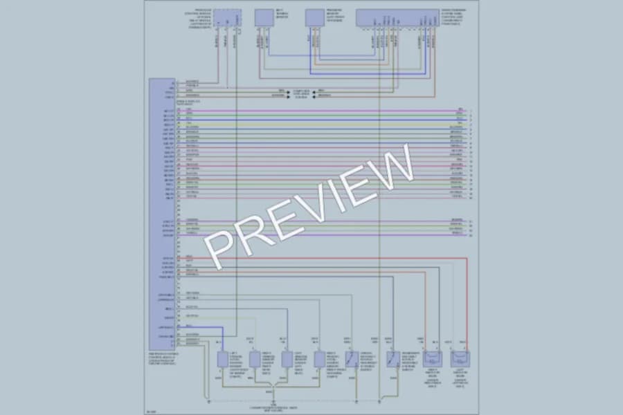 2007 MercedesBenz C350 Supplemental Restraints wiring diagram preview