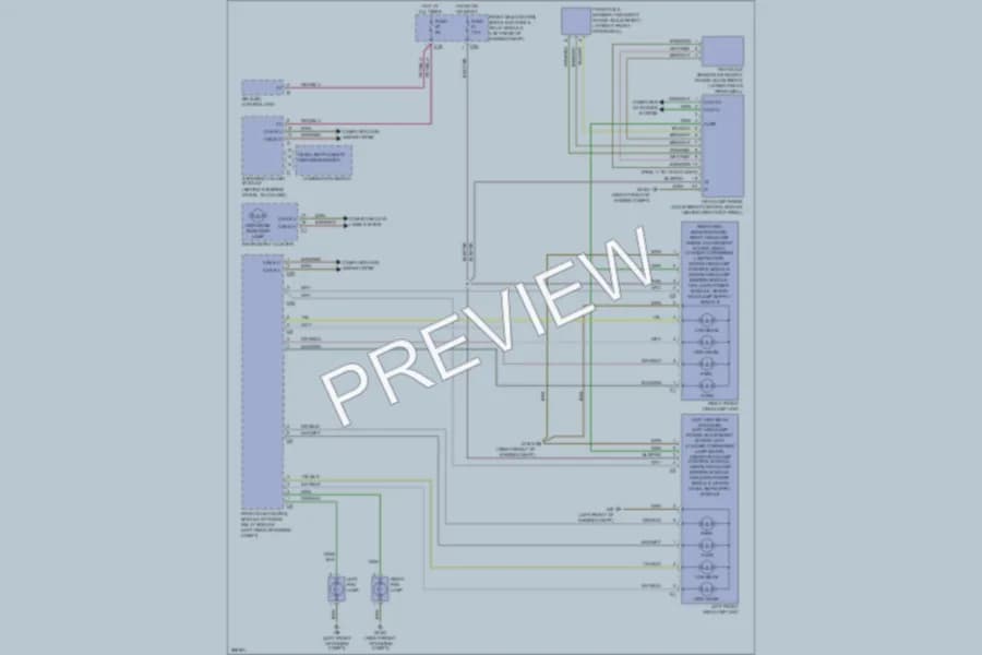 2007 MercedesBenz CLK350 Headlights wiring diagram preview