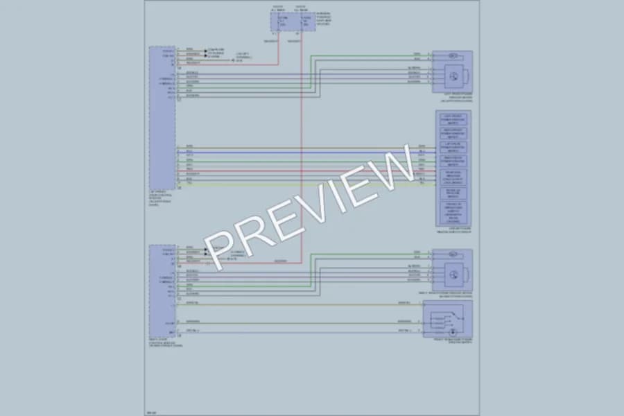 2007 MercedesBenz CLK550 Power Windows wiring diagram preview
