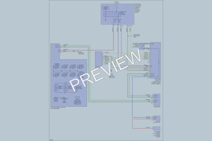 2007 MercedesBenz E320BLUETEC Transmission wiring diagram preview
