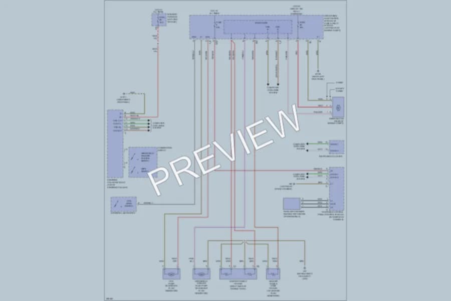 2007 MercedesBenz E320BLUETEC Wiper Washer wiring diagram preview