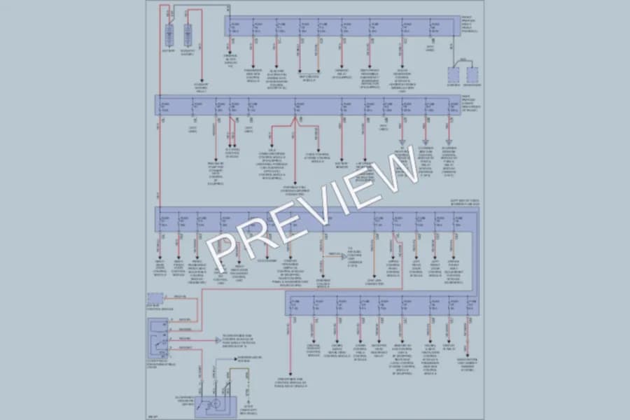 2007 MercedesBenz E550 Power Distribution wiring diagram preview