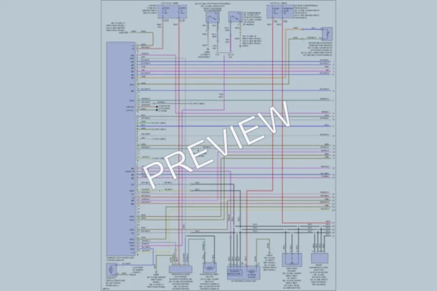 2007 MercedesBenz GL320CDI Air Conditioning wiring diagram preview