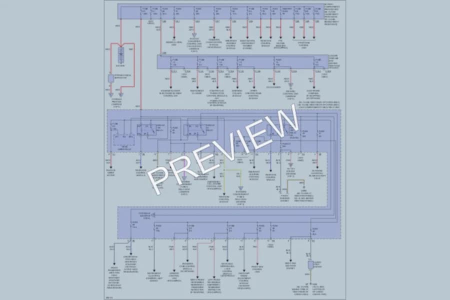 2007 MercedesBenz GL450 Power Distribution wiring diagram preview