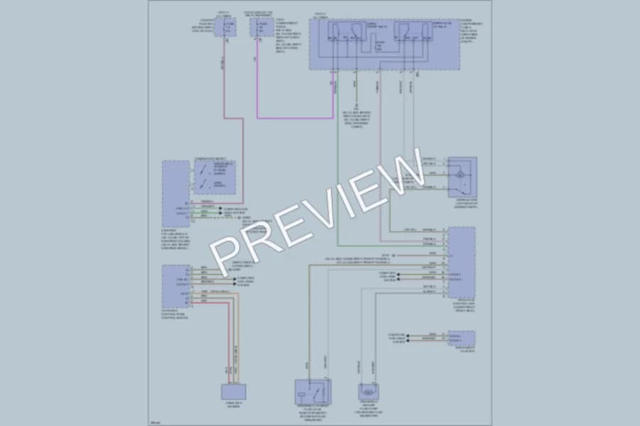 2007 MercedesBenz GL450 Wiper Washer wiring diagram preview