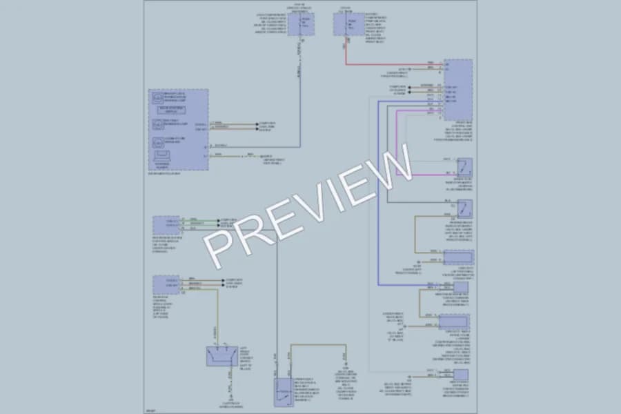 2007 MercedesBenz ML320CDI Warning Systems wiring diagram preview
