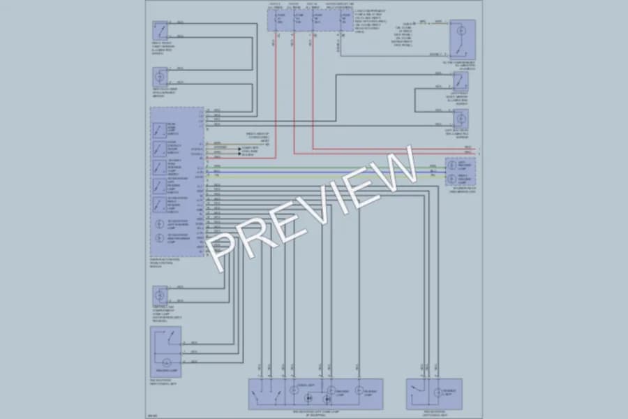 2007 MercedesBenz ML500 Interior Lights wiring diagram preview
