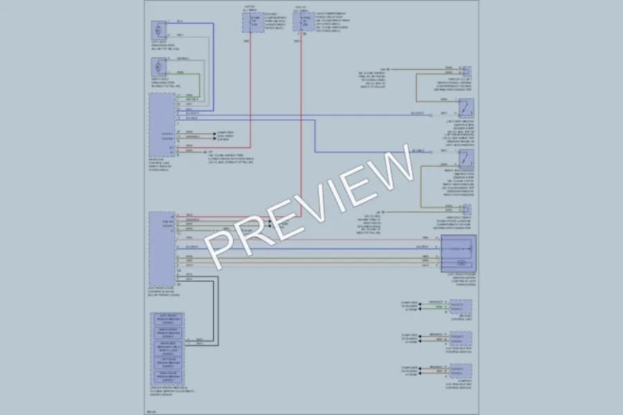 2007 MercedesBenz ML500 Power Windows wiring diagram preview
