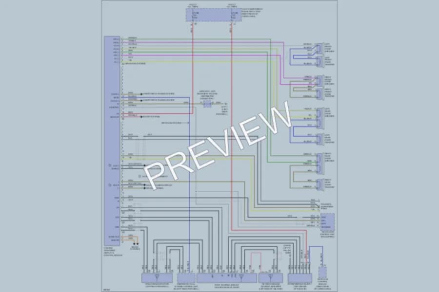 2007 MercedesBenz R320CDI Radio wiring diagram preview