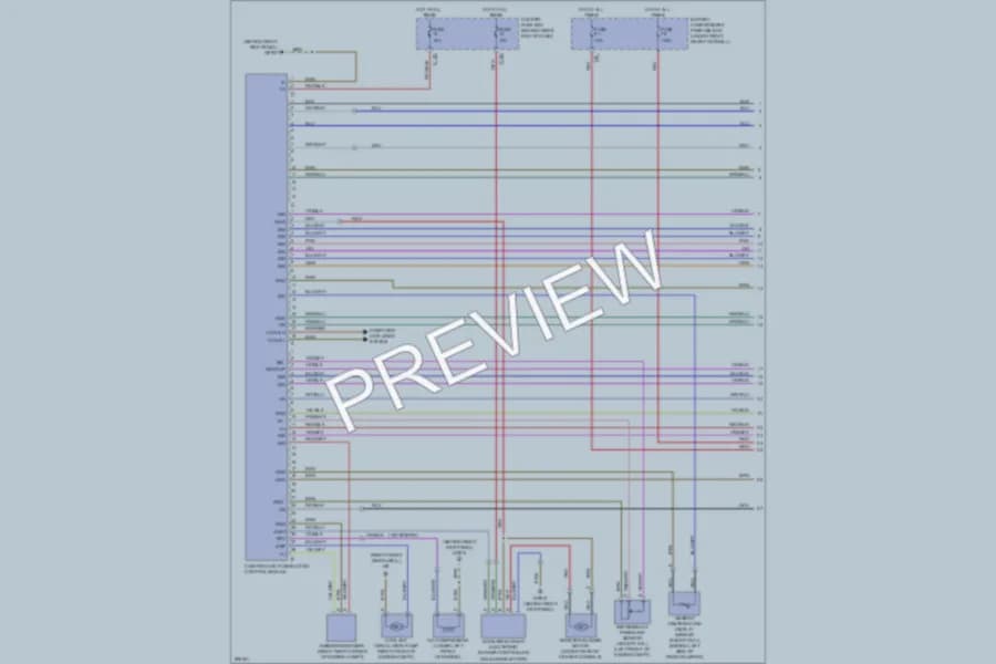 2007 MercedesBenz R350 Air Conditioning wiring diagram preview