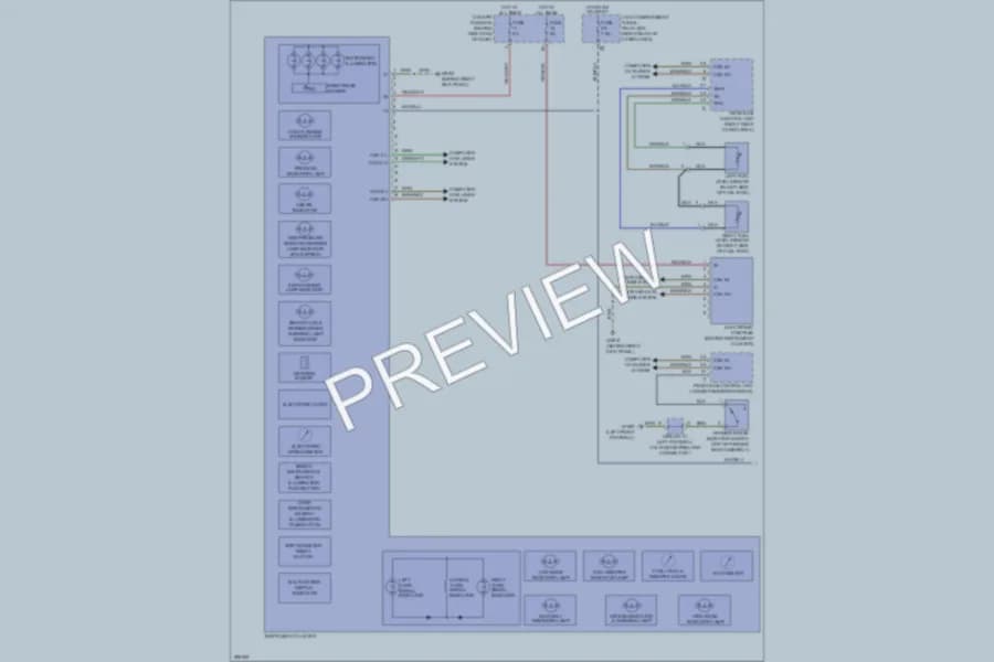 2007 MercedesBenz R350 Instrument Cluster wiring diagram preview