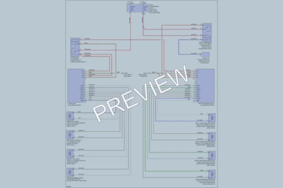 2007 MercedesBenz R350 Power Seats wiring diagram preview