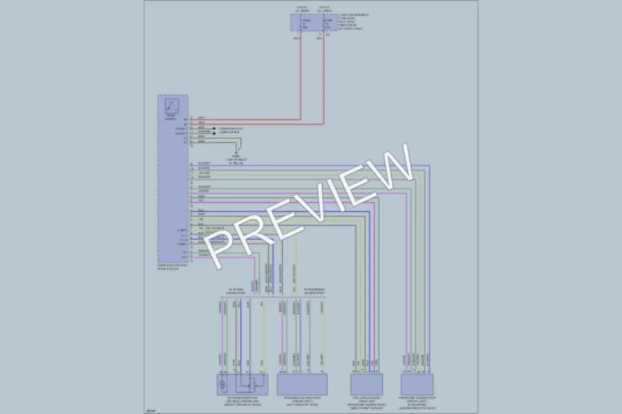 2007 MercedesBenz R350 Power Top Sunroof wiring diagram preview