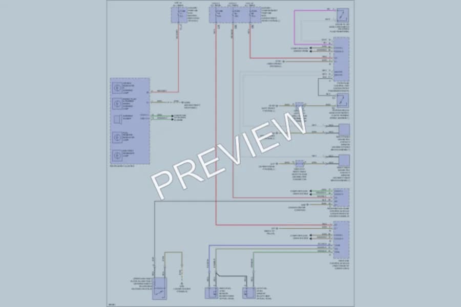 2007 MercedesBenz R350 Warning Systems wiring diagram preview