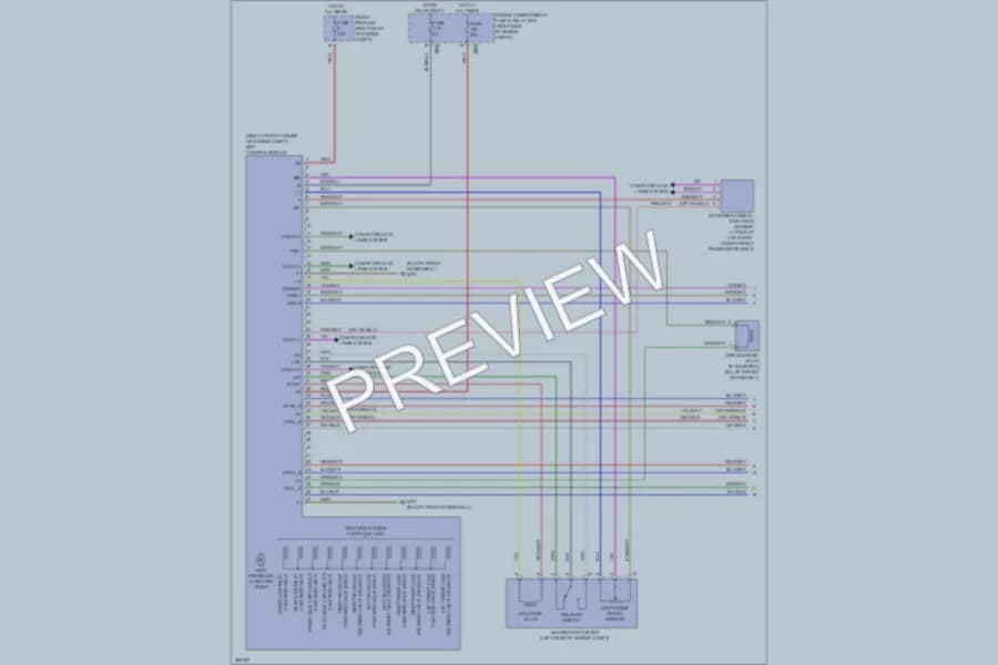 2007 MercedesBenz R500 Anti Lock Brakes wiring diagram preview