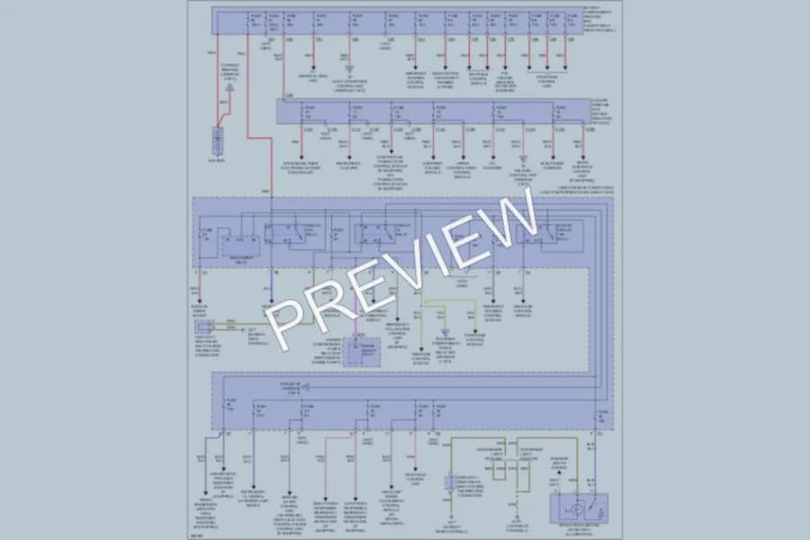 2007 MercedesBenz R500 Power Distribution wiring diagram preview