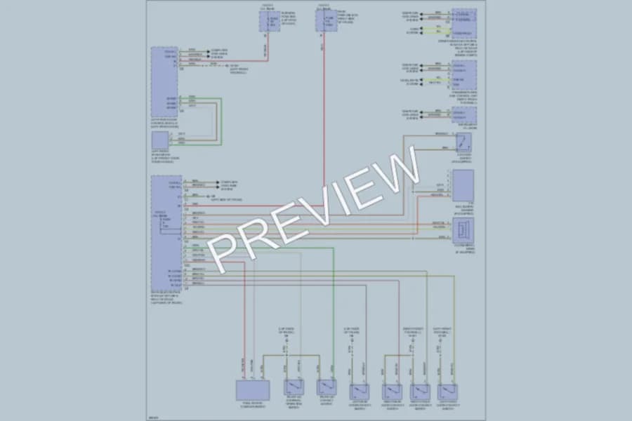 2007 MercedesBenz S550 Anti Theft wiring diagram preview