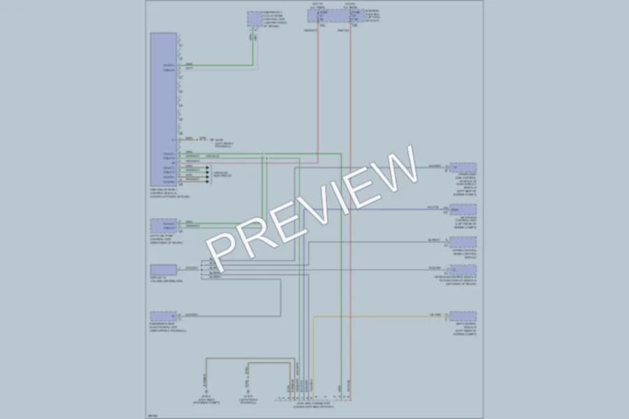 2007 MercedesBenz S550 Computer Data Lines wiring diagram preview