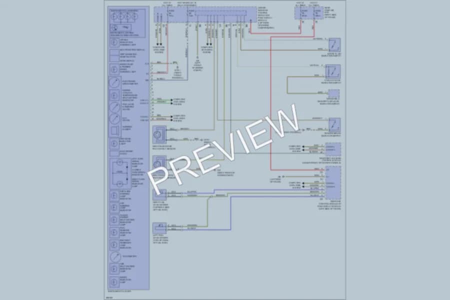 2007 MercedesBenz S550 Instrument Cluster wiring diagram preview