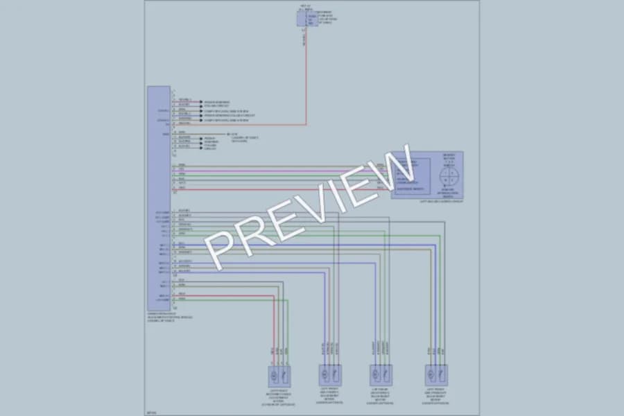 2007 MercedesBenz SLK280 Memory Systems wiring diagram preview