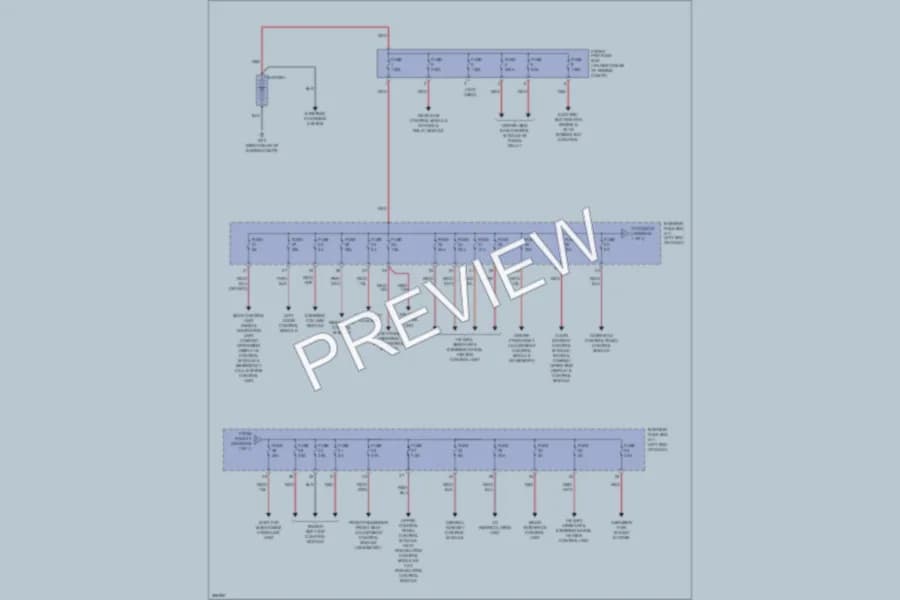 2007 MercedesBenz SLK280 Power Distribution wiring diagram preview