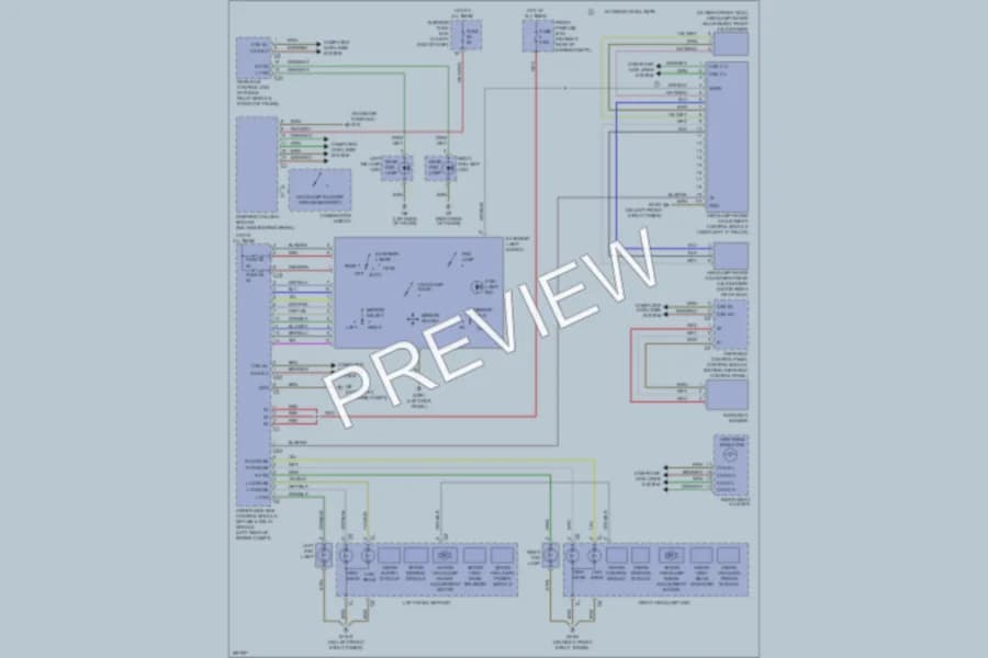 2007 MercedesBenz SLK350 Headlights wiring diagram preview