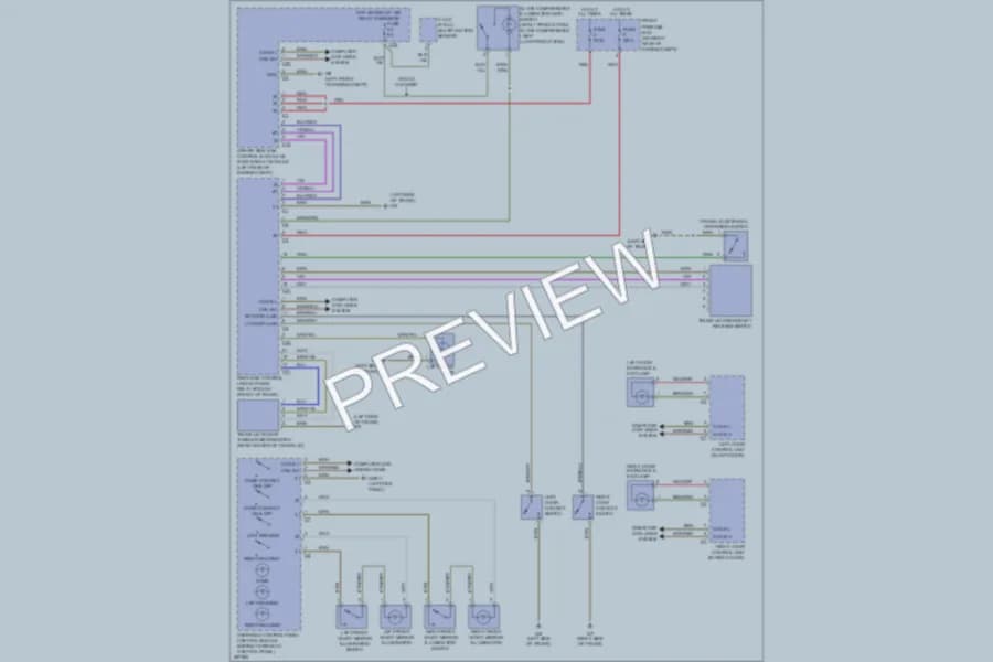 2007 MercedesBenz SLK350 Interior Lights wiring diagram preview