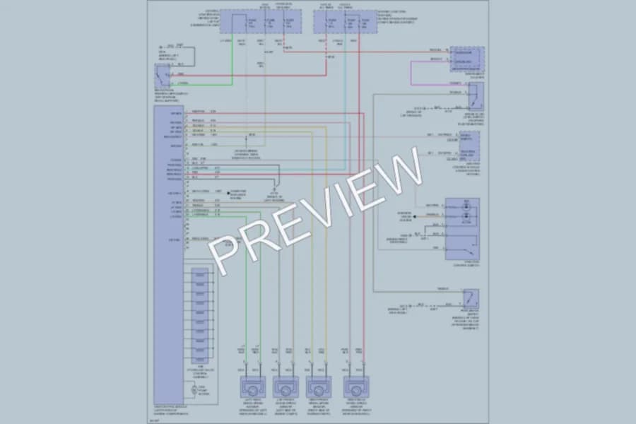 2007 Mercury GrandMarquis Anti Lock Brakes wiring diagram preview