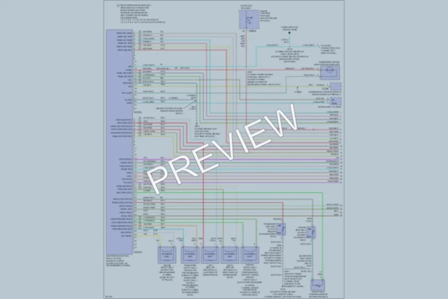 2007 Mercury Mariner Supplemental Restraints wiring diagram preview