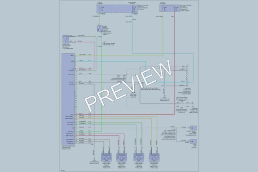 2007 Mercury MarinerHybrid Anti Lock Brakes wiring diagram preview