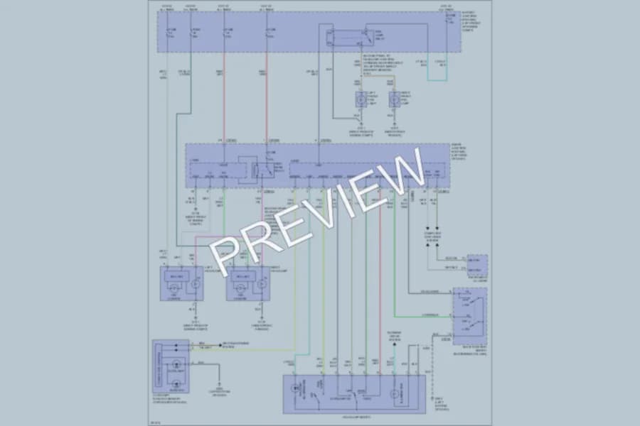 2007 Mercury Montego Headlights wiring diagram preview
