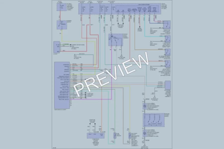 2007 Mercury Montego Instrument Cluster wiring diagram preview